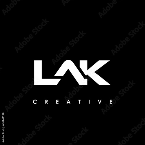 LAK Letter Initial Logo Design Template Vector Illustration