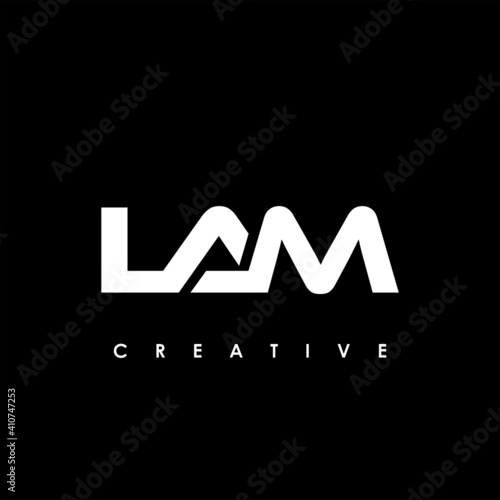 LAM Letter Initial Logo Design Template Vector Illustration