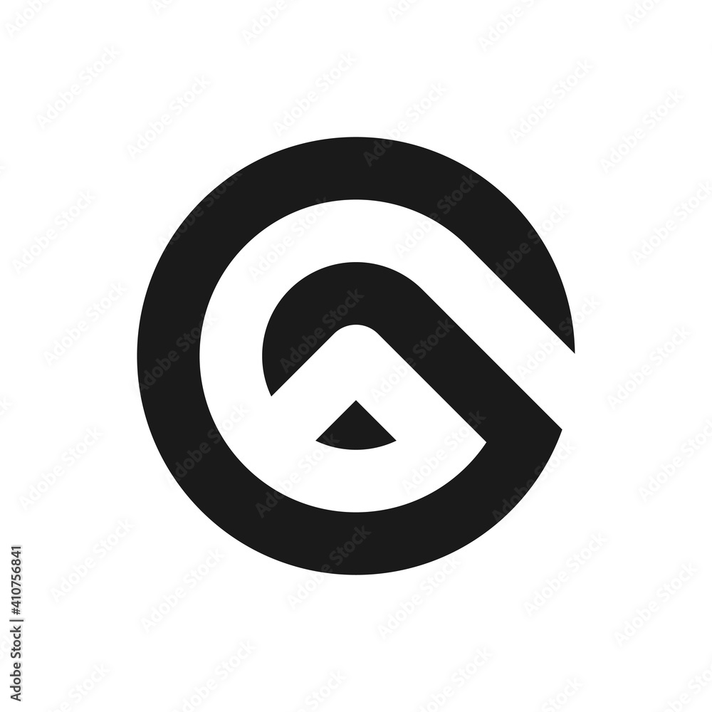 Letter GA logo template Letter GA logo template