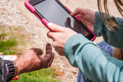 Citizen science with tablet