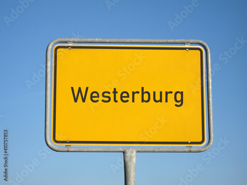 Ortsschild Westerburg photo