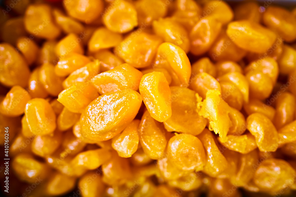 Stack of dry orange kumquat Stack of dry orange kumquat