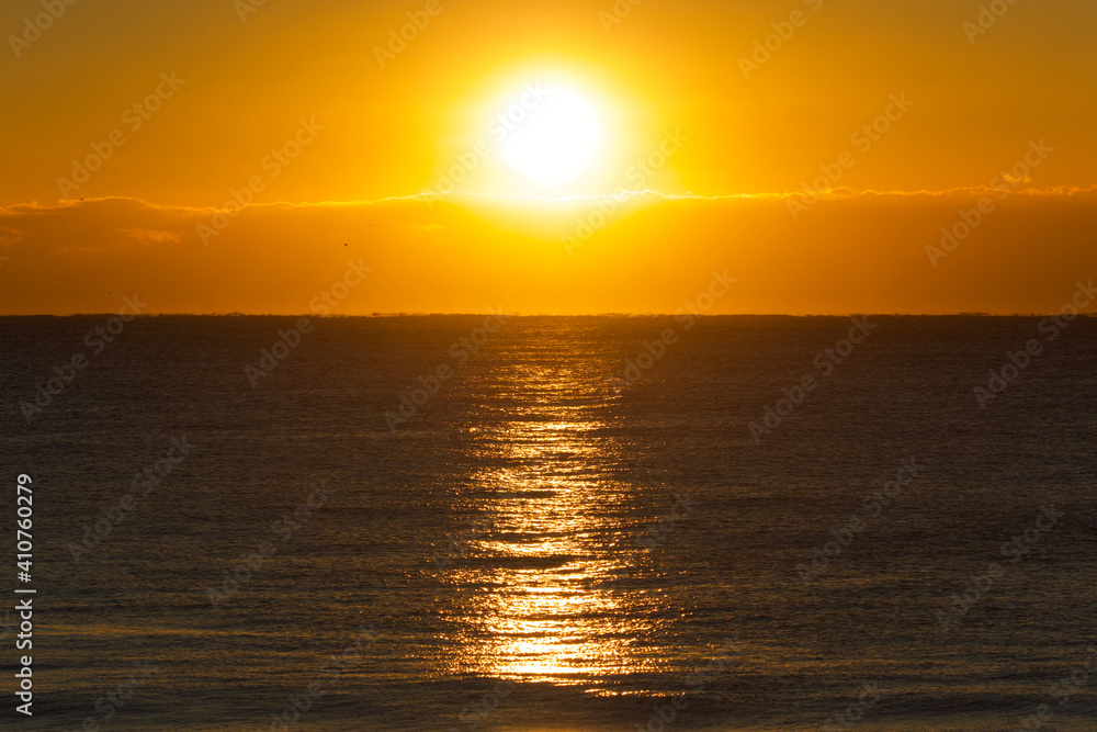 Sun rising over the Pacific ocean in springtime. Close to Tokyo in a place called Chiba. It's very beautiful Sun rising over the Pacific ocean in springtime. Close to Tokyo in a place called Chiba. It's very beautiful