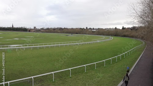 Long shot of Chester races track