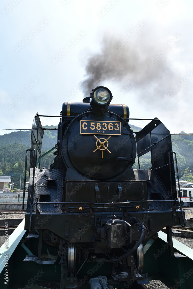 Obraz premium 秩父鉄道SLパレオエクスプレス
