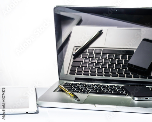 office, computer, tablet, smartpnones, notebook