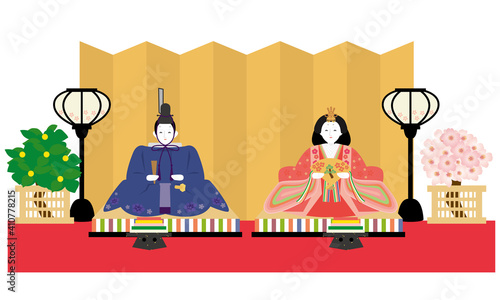 ひなまつり　雛人形　お内裏様とお雛様　リアルテイスト