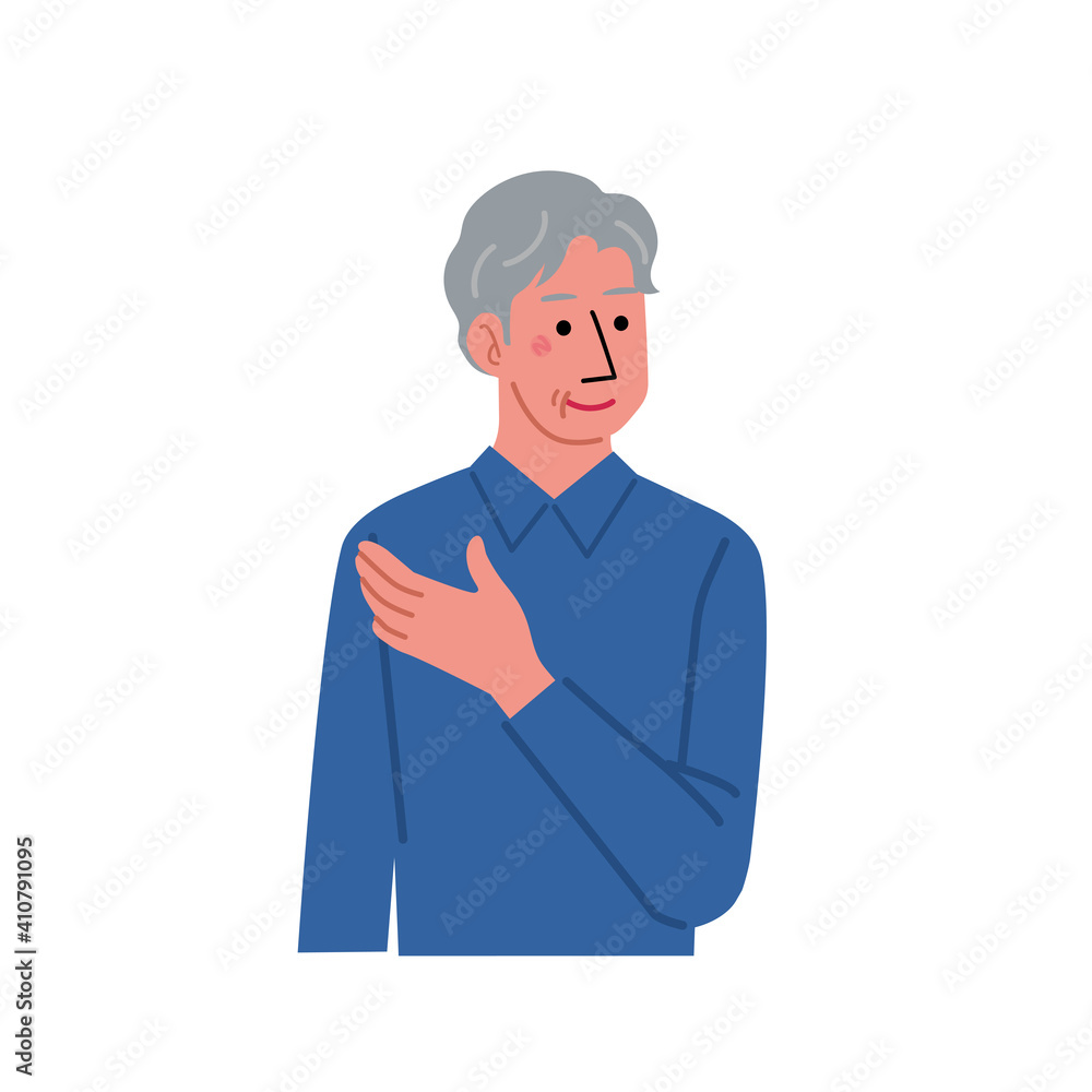 中高年の男性 シニア男性 イラスト 上半身
中高年の男性 シニア男性 イラスト 上半身