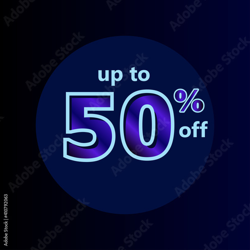 Discount up to 50  off Label Vector Template Design Illustration
