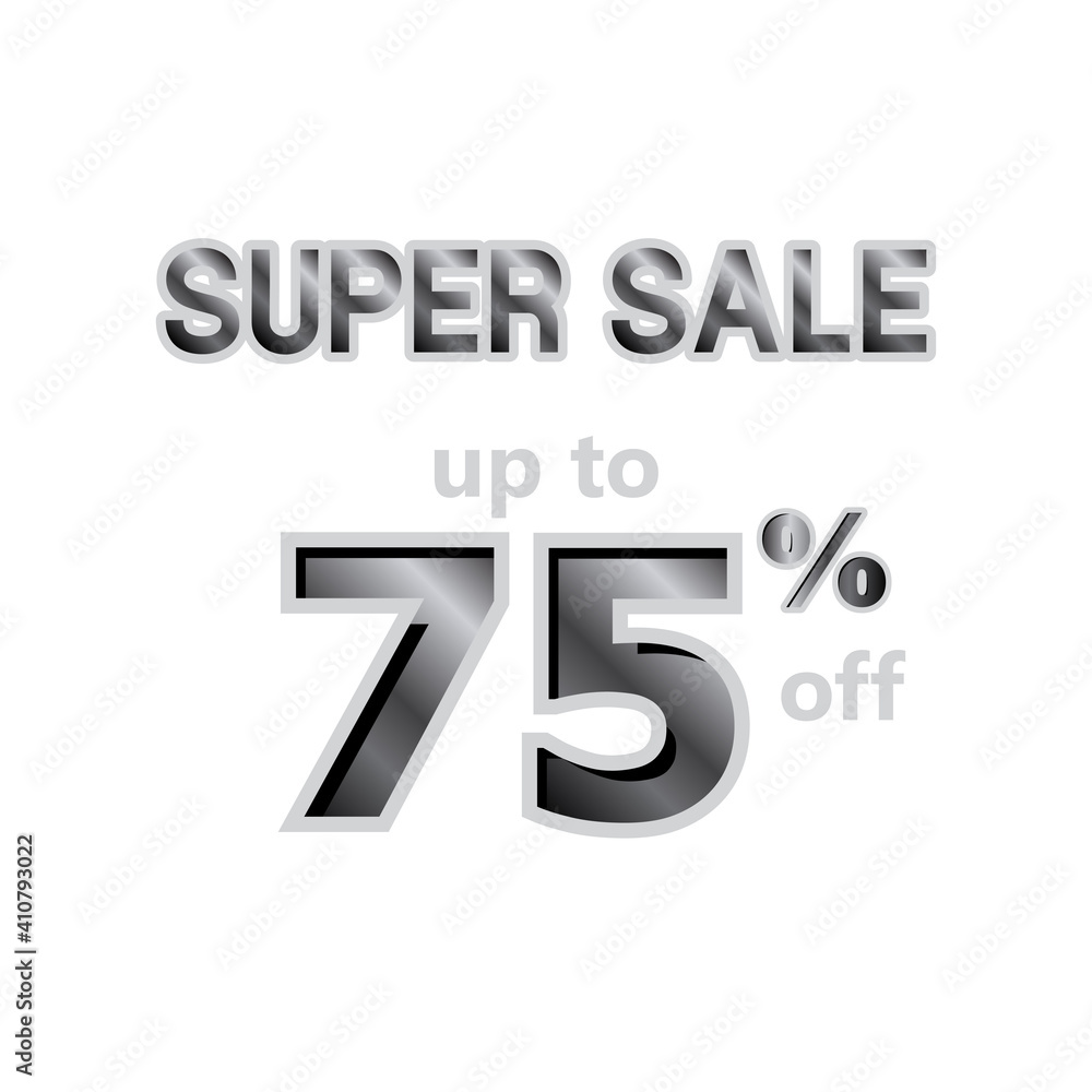 Super Sale up to 75% off Label Vector Template Design Illustration Super Sale up to 75% off Label Vector Template Design Illustration