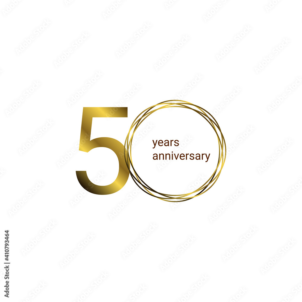 50 Years Anniversary Celebration Vector Template Design Illustration 50 Years Anniversary Celebration Vector Template Design Illustration