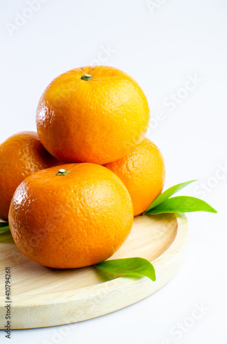 Wallpaper Mural Orange on white background isolated, Asian tropical fruits whole good for healthy drinks and juice. Very natural sweet flavor. Tangerine, mandarine, Thai honey sweet green. Close up shot food concept Torontodigital.ca