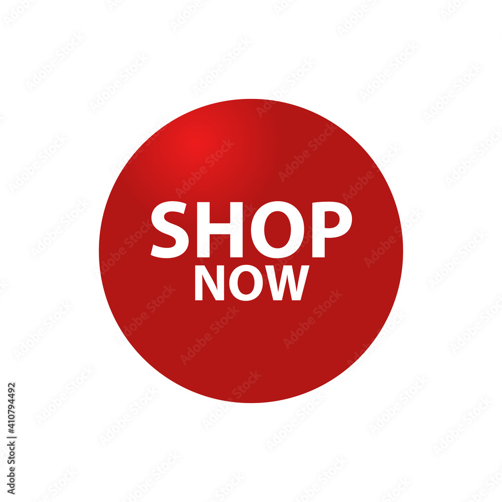 Shop Now Label Vector Template Design Illustration Shop Now Label Vector Template Design Illustration