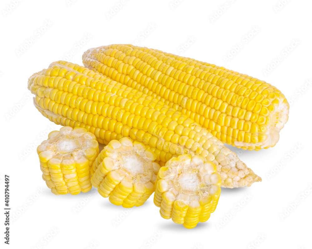 Corn isolated on a white background Corn isolated on a white background