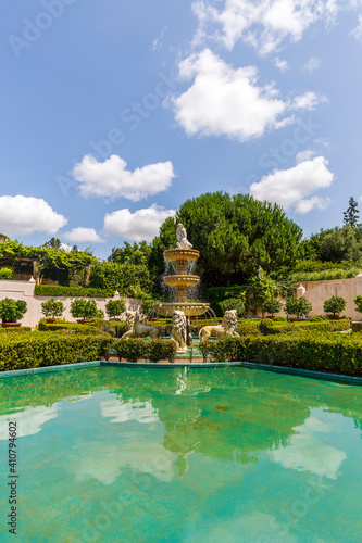 Italian Renaissance Garden in Hamilton Gardens in New Zealand