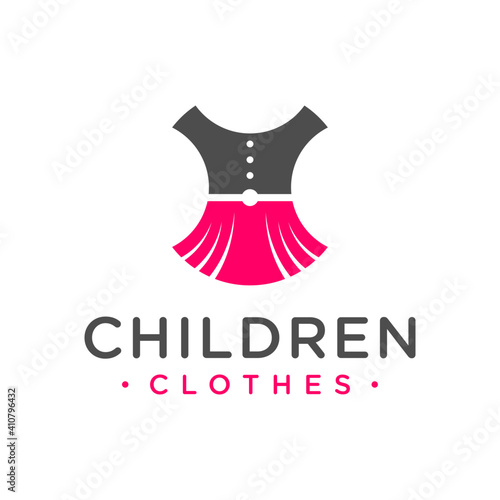 children's clothing modern logo