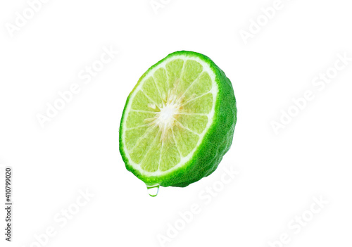 Bergamot fruit with water dropping. Sour food fruit. Herb for use a cosmetic production in beauty treatment.