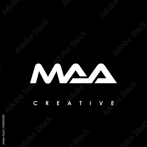 MAA Letter Initial Logo Design Template Vector Illustration photo