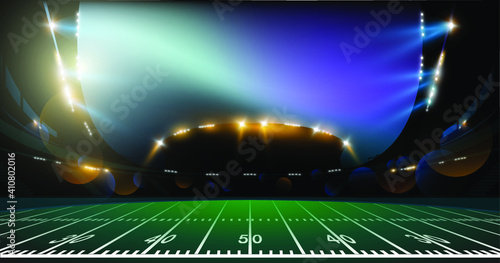 American Soccer Stadium vector design.