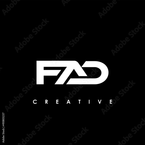 FAD Letter Initial Logo Design Template Vector Illustration