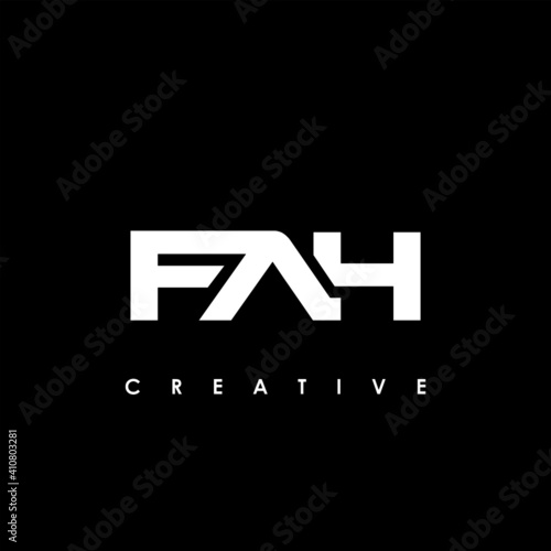 FAH Letter Initial Logo Design Template Vector Illustration