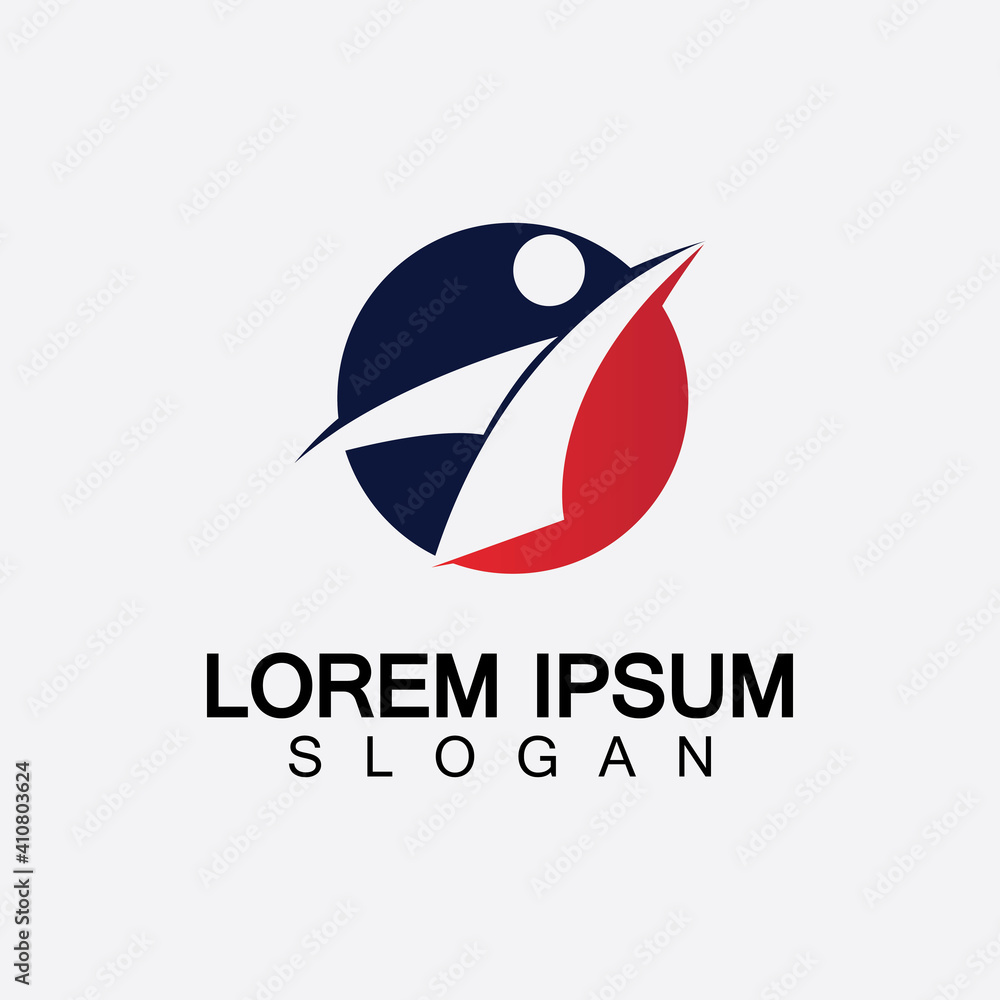 Abstract people logo design.fun people,healthy people,sport,community people symbol vector illustration Abstract people logo design.fun people,healthy people,sport,community people symbol vector illustration