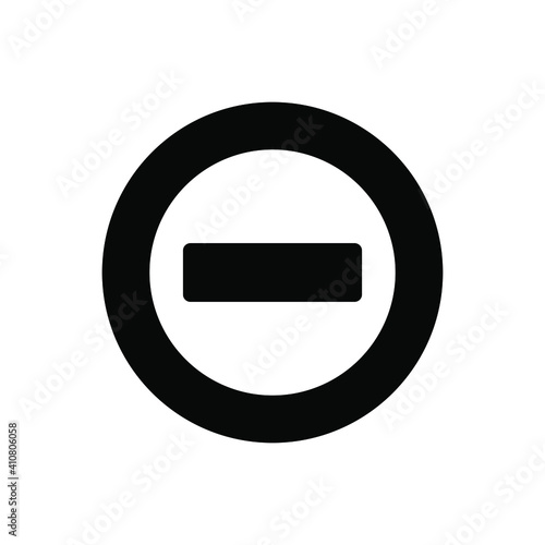 Minus sign icon