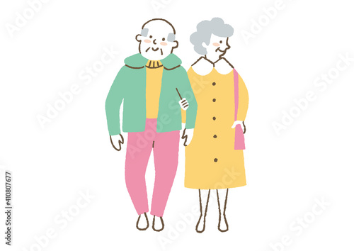 仲良し老夫婦