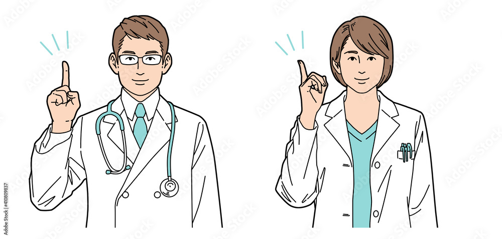 人物イラスト 医師 男女 正体