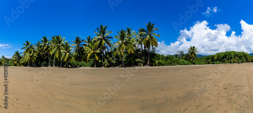Panorama from Ballena Beach in Costa Rica. © Raik