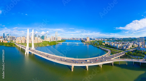 Hesheng Bridge and Huizhou bridge in Huizhou, Guangdong province, China