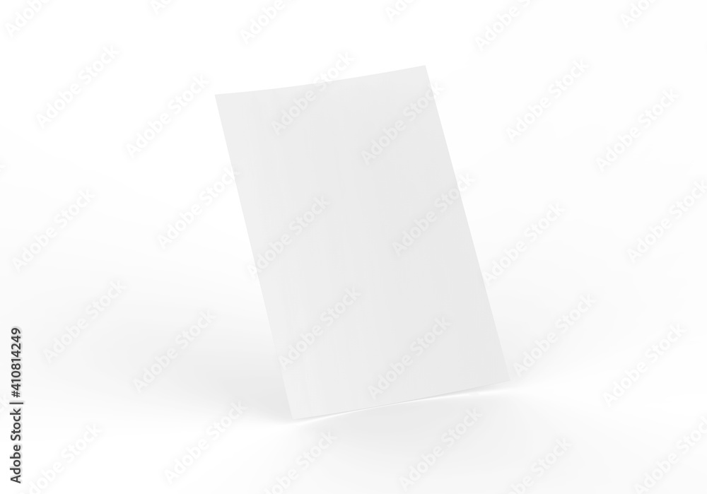 White sheet of paper mockup, clean empty paper note mock up template of A4 format with shadow on white background, 3d illustration White sheet of paper mockup, clean empty paper note mock up template of A4 format with shadow on white background, 3d illustration