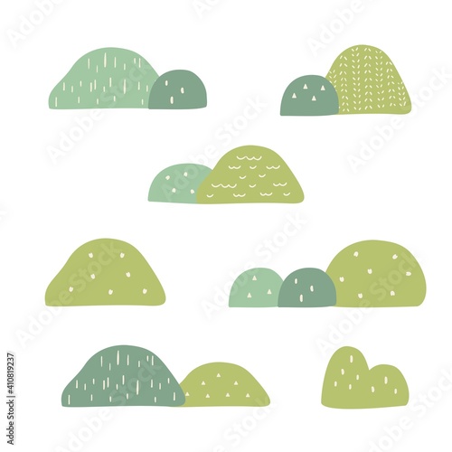 シンプルな山