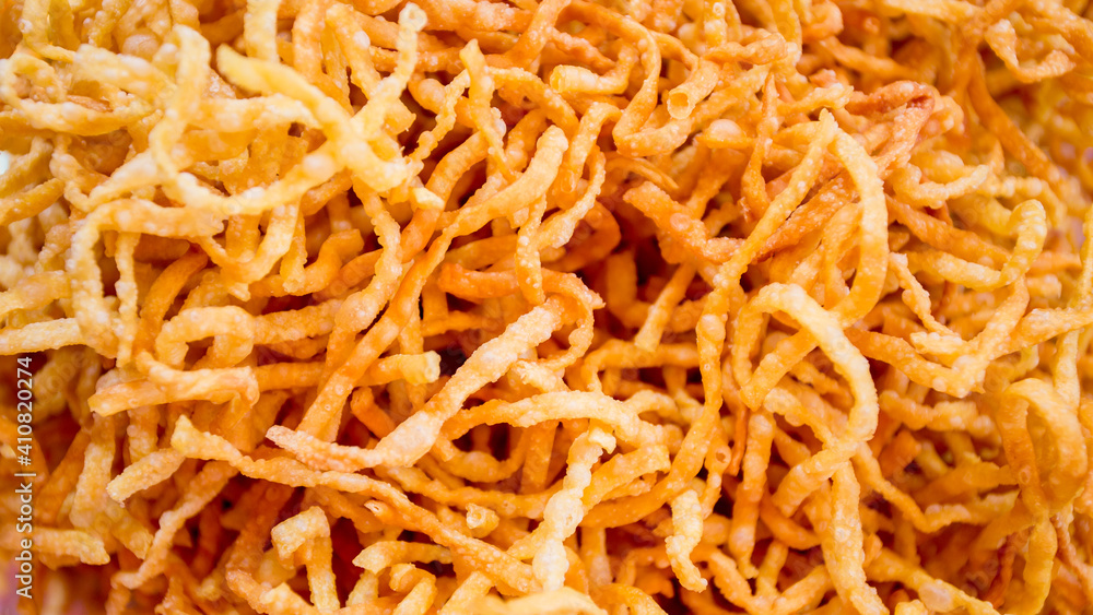 Crispy noodles background and texture. Crispy noodles Crispy noodles background and texture. Crispy noodles