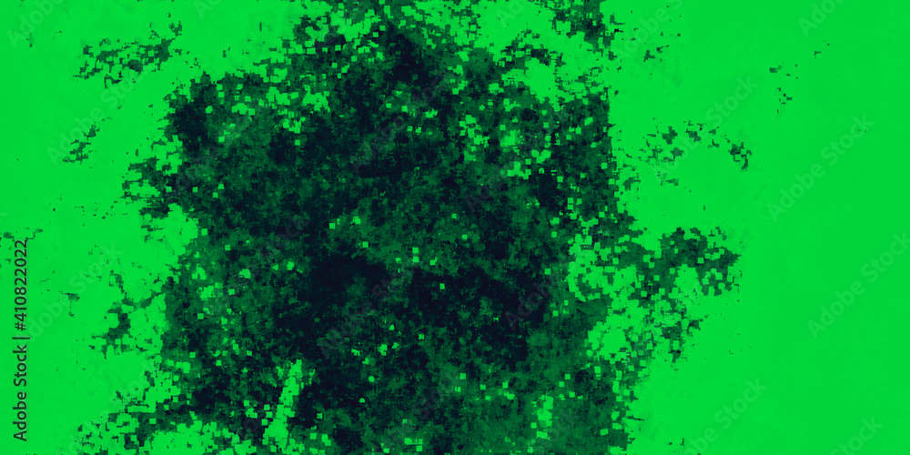 Fototapeta premium abstract fractal colorful green emerald olive clover lime marbled stone wall concete cement grunge image paint background bg texture wallpaper art frame sample illustration board