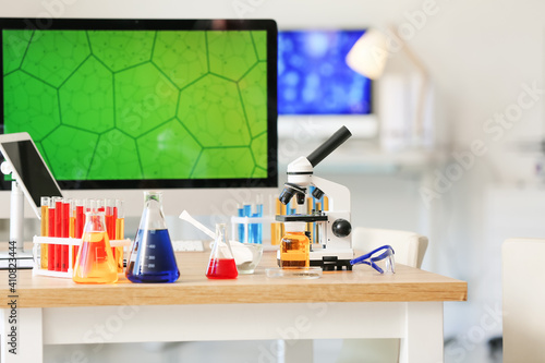 Interior of modern scientif...