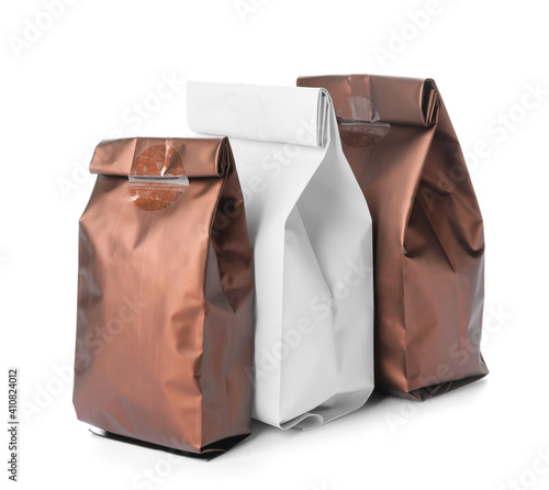 Three sealed foil stand up ...