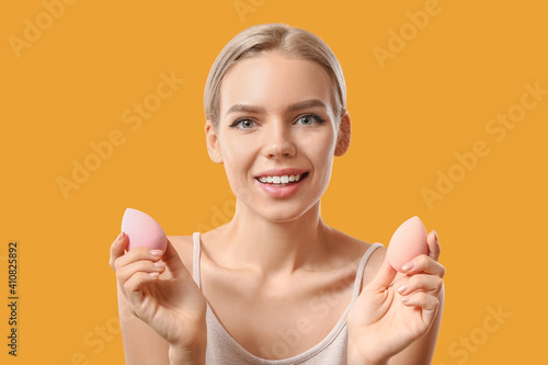 Beautiful young woman with ...
