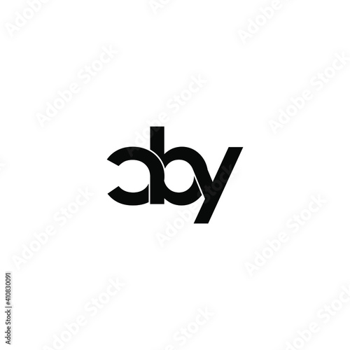 cby letter original monogram logo design photo