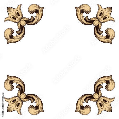Decorative frames. Retro ornamental frame, vintage rectangle ornaments and ornate border. Decorative wedding frames, antique museum picture borders or deco devider. Isolated icons vector set