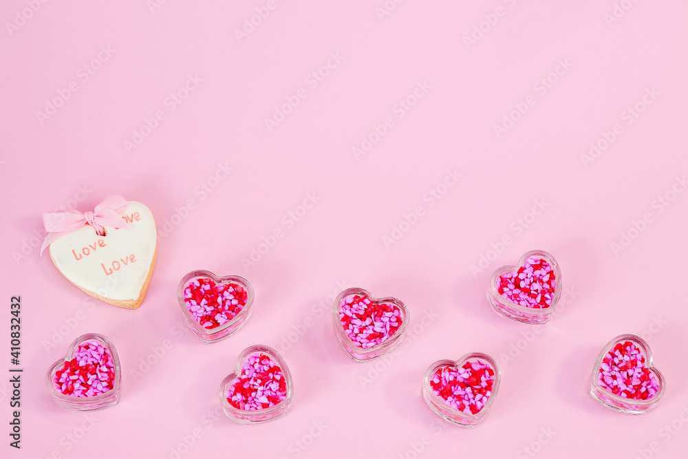 abstract background with valentine's day hearts, greeting card abstract background with valentine's day hearts, greeting card