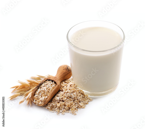 Vegan oat milk photo