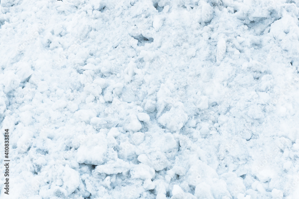 Fototapeta premium Snow background. Ice texture. Winter seanson pattern. Pile of snow.