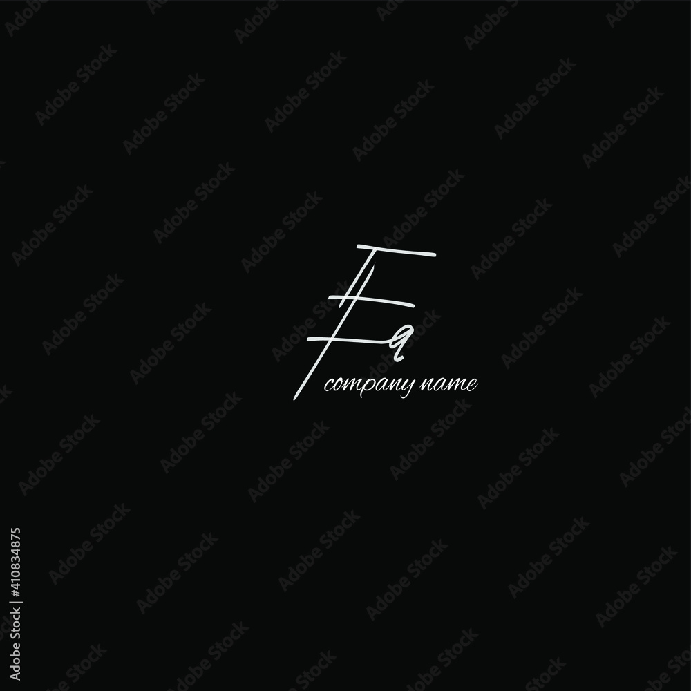 EA initial handwritten calligraphy, for monogram and logo EA initial handwritten calligraphy, for monogram and logo
