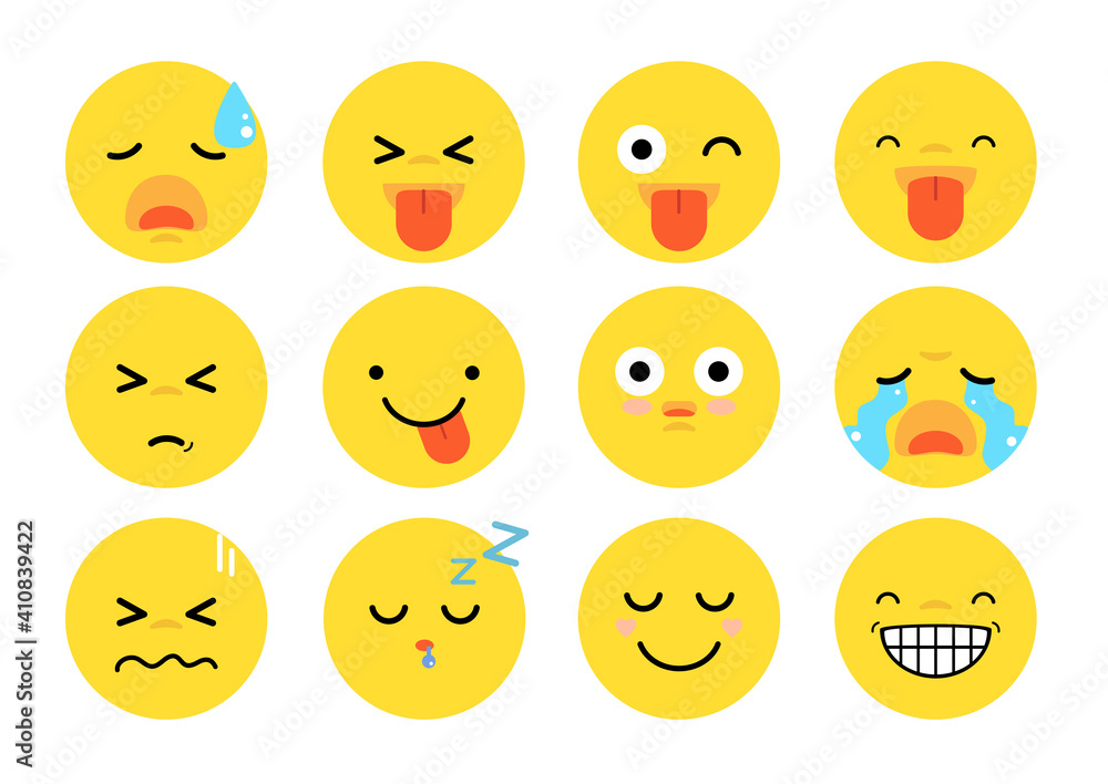 Fototapeta premium emoji vector