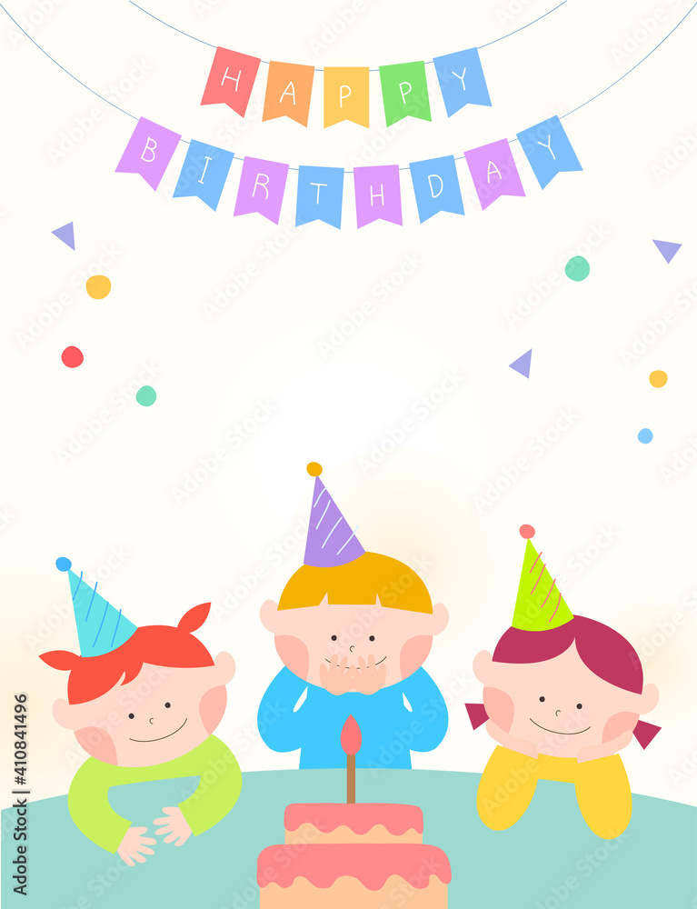 Fototapeta premium Cute Children's Illustration Frame Collection