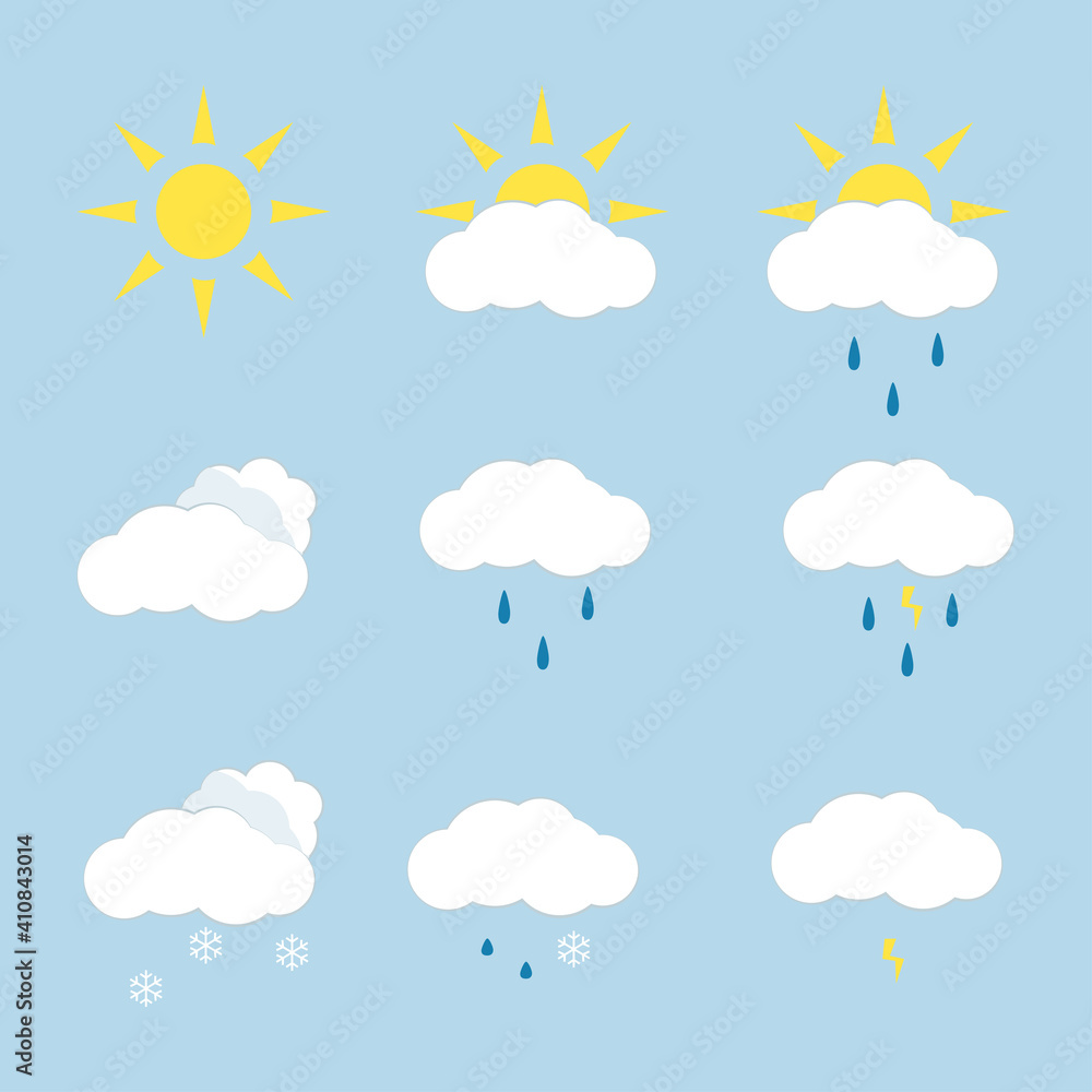 Weather icon set Weather icon set