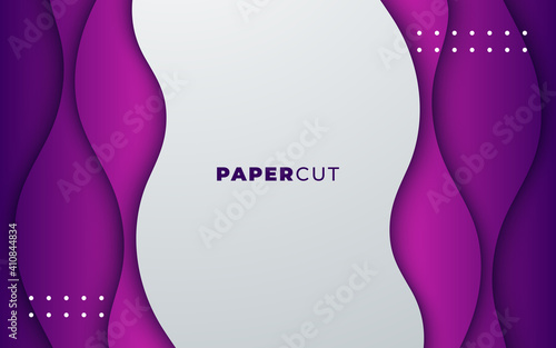 business wavy abstract background. vector illustration for web. papercut background