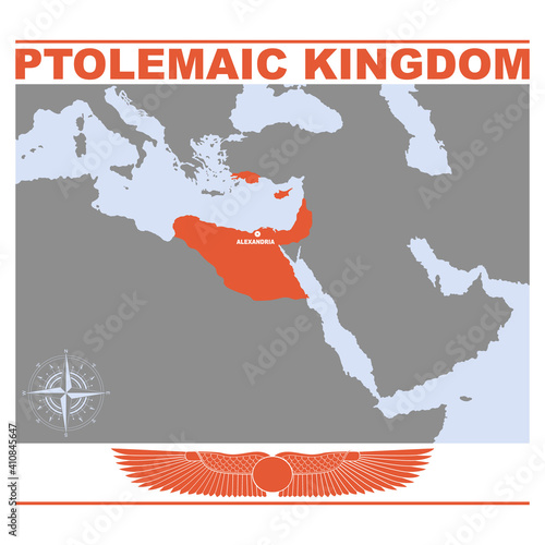 vector map of the Ptolemaic Kingdom for your project