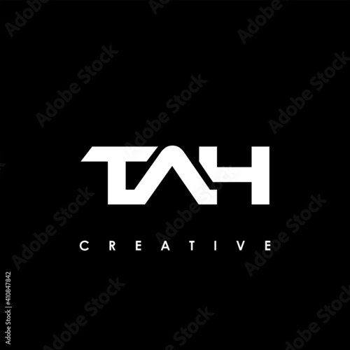 TAH Letter Initial Logo Design Template Vector Illustration